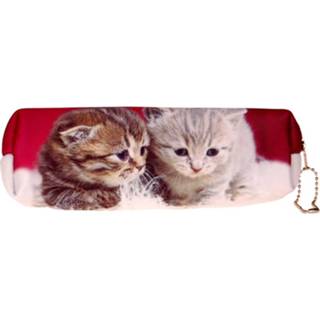 👉 Etui meisjes bruin kittens-