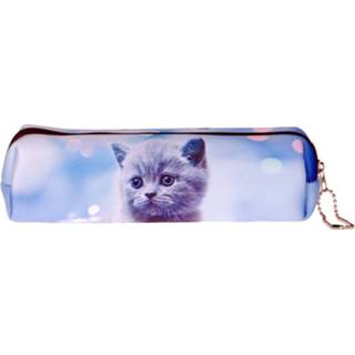 👉 Etui meisjes bruin poes-
