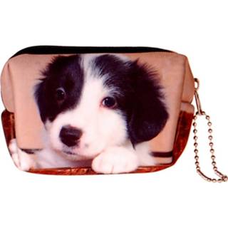 👉 Etui klein meisjes zwart Kleine etui/klein toilettasje Border Collie-