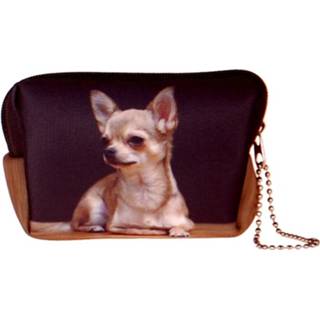 👉 Etui klein meisjes zwart Kleine etui/klein toilettasje Chihuahua-