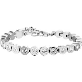 👉 Armband active vrouwen witte Edelstalen Dames met Strass Stenen