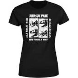 Jurassic Park The Faces Women's T-Shirt - Zwart - L