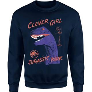 👉 Jurassic Park Life Finds A Way Raptor Sweatshirt - Blauw - 5XL