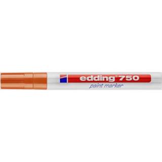 👉 Paintmarker oranje Edding 4-750006 750 paint marker Lakmarker 2 mm, 4 mm 1 stuks/pack 4004764018550