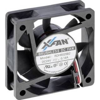 👉 X-Fan RDH6025S2 Axiaalventilator 24 V/DC 25.8 m³/h (l x b x h) 60 x 60 x 25 mm