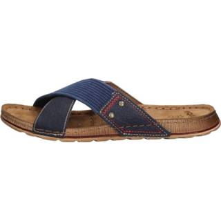 👉 Slippers blauw male mannen Inblu - Heren 2600009273290