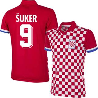 👉 Voetbalshirt rood Kroatië Retro 1992 + Suker 9