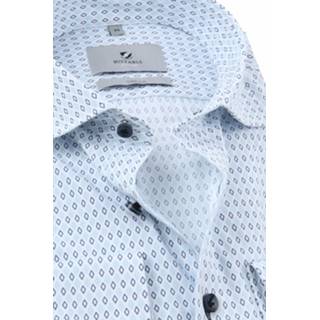 👉 Overhemd blauw stretch male Suitable Prestige Print Lichtblauw 2900027529134