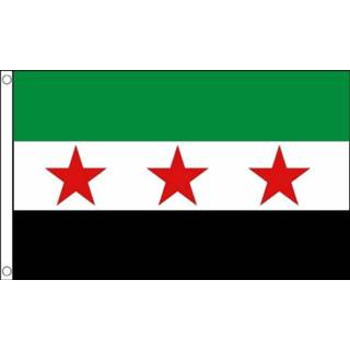👉 Vlag active Syrische van de revolutie - 90x150cm I Best Value 7435127655650