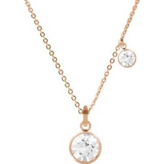 👉 Hals ketting staal kristal active vrouwen CO88 Collection Sparkle 8CN 26099 Stalen Collier met Hanger - Swarovski 4 en 8 mm Lengte 40 + 5 cm Rosékleurig 8719956248498