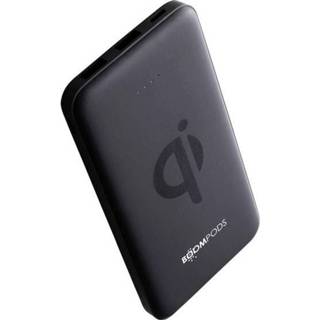 👉 Powerbank zwart Boompods Inductie 1000 mA Powerboom qi WP10 PBQBLK 10000 mAh Uitgangen Qi-standaard, USB 5081304397220