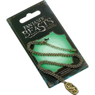 👉 Hanger brass Fantastic Beasts Pendant & Necklace Newt Scamander Logo (antique plated) 5055583409295