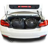 👉 Zwart nylon Car-Bags BMW 2 series Cabriolet (2014-heden) 4-Delige Reistassenset 8718885904222