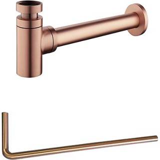👉 Sifon koper geborsteld messing COBRE Mueller set van en vloerbuis 6013919011030