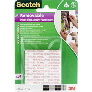 👉 Wit 3M 108-EURO Zelfklevende pads Scotch (l x b) 12.7 mm 64 stuk(s) 51141924076