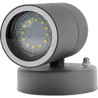 👉 Metalen behuizing wit grijs Smartwares LED AuÃen-Wandleuchte 10.048.06 LED-buitenlamp (wand) Warm-wit (metalen behuizing) 8711387170119