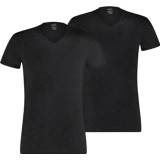 👉 Shirt katoen s unisex male aucun zwart mode adult mannen Set met 2 basic T-shirts V-hals, Zwart/Aucun, Maat | PUMA 8718824591995