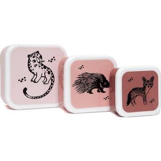 👉 Zwart Petit Monkey trommel set Black animals 12 x cm 8719244224616