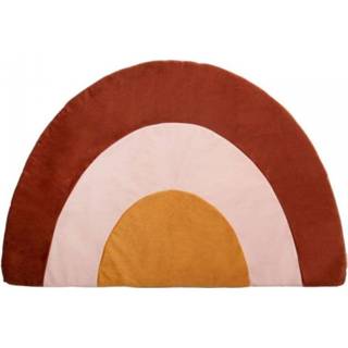 👉 Speelkleed bruin Nobodinoz velvet rainbow brown 105 x 70 cm 2000000112763