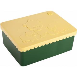 👉 Lunchbox groen geel BLAFRE ijsbeer donkergroen soft 7090015486299