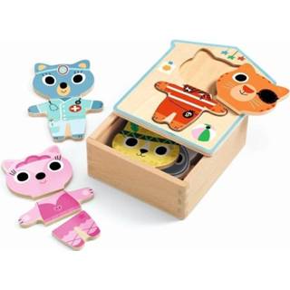 👉 Puzzel DJECO Dress up 2 jr + / 18 stks 3070900016781