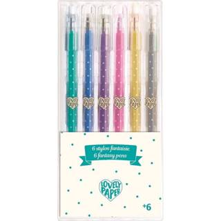 Gelpen DJECO glitter gelpennen 6 kleuren 3070900037557