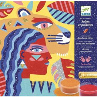 👉 DJECO glitterzand animal totem 8 jr+ 3070900086333