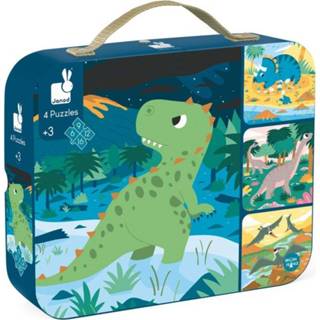 👉 Puzzel JANOD Dinosaurus 3jr+/ 6-9-12-16 stks 3700217326579