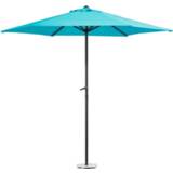 👉 Parasol blauw Polyester#Aluminium Le Sud Dorado - aqua 300 cm Leen Bakker 8714901731995