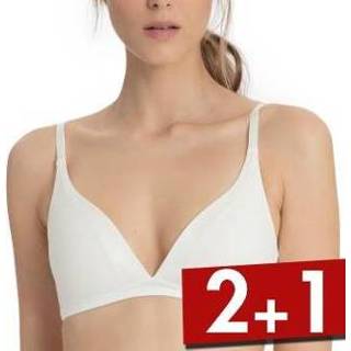 👉 Vrouwen zwart Calida Cate Triangle Soft-Bra * Gratis verzending 0