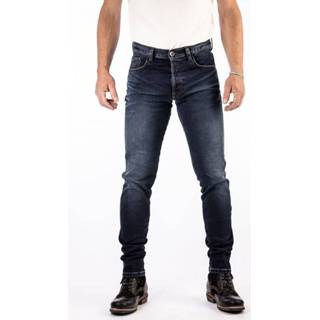 👉 Motorjeans blauw denim mannen zomer broeken knien active Rokker rokkertech slim donker 7630039455941