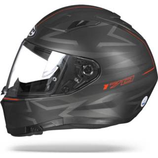 👉 Integraalhelm polycarbonaat micrometrisch grijs binnenvoering tegraalhelm pinlock inbegrepen graphic mat active zwart rood Hjc i70 cravia mc1sf 8804269248171