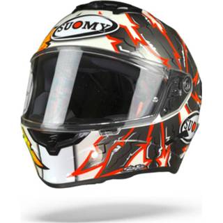 👉 Integraalhelm wit zwart geel glans active micrometrisch stellar tegraalhelm fluorgeel binnenvoering polycarbonaat pinlock inbegrepen graphic Suomy apache 8020838325429