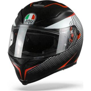 👉 Integraalhelm zwart wit rood mat active Dubbel-D tegraalhelm binnenvoering glasvezel pinlock inbegrepen graphic Agv k5 s max vision thunder 8051019183194