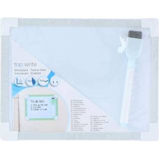 👉 Whiteboard wit grijs staal Top Write 15,5 x 20 cm magnetisch wit/grijs 8719817620548