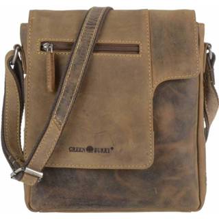 👉 Schoudertas bruin medium active met klep van vintage ecoleer - Newark