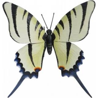 Metaal Wanddecoratie Vlinder gestreept
