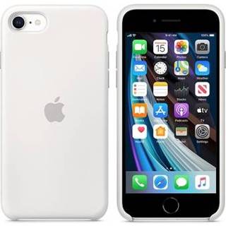 👉 Siliconen hoesje wit IPhone SE (2020) Apple MXYJ2ZM/A - 190199610439