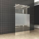 👉 Inloopdouche wit BWS Vrijstaande Pro Line Middenband met Twee Stabilisatiestangen Mat (5 varianten) 8719304711698