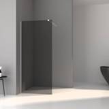 👉 Inloopdouche zwart BWS Pro Line Rookglas 70x200 8mm Nano Coating Mat Profiel en Stang 8719304695172