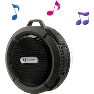 👉 Bluetooth speaker zwart grijs Waterbestendig met Zuignap C6 - / 5712579668493