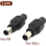 👉 Power plug adapter 1Pair 7.4 x 5.0 mm DC Male to 5.5 2.1mm Female Connector with chip for DELL HP