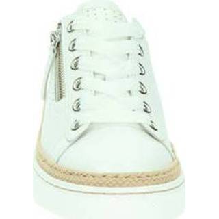 👉 Lage sneakers glad leer vrouwen wit Gabor 8719796813153 871979681312
