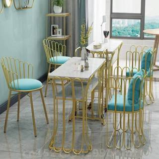 👉 Sofa mannen Nordic Golden Nail Chairs Simple Bedroom Cafe Chair Art Dining Table Room Salon Furniture Manicure
