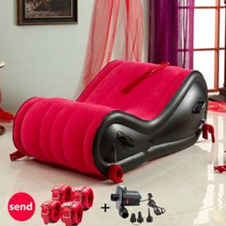 👉 Sofa PVC leather Multifunction Inflatable Bed For Travel Beach Beds Chaise Fold Bedroom Furniture ArmChair Velvet Frames