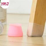 Sock silicone Round Square Chair Leg Caps Non-slip Table Foot Dust Cover Socks Floor Protector Pads Pipe Plug Furniture Leveling Feet