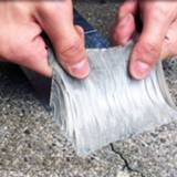 👉 Rubbertape Aluminum Foil Butyl Rubber Tape Self Adhesive High temperature resistance Waterproof for Roof Pipe Repair Home Renovation Tools