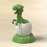 👉 Diffuser silicone Cute Dinosaur egg Tea Filter Bag Holder Infuser Loose Leaf Strainer Herbal Accessories #BL5