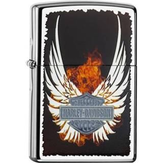 👉 Aansteker zilver Zippo Harley-Davidson Wings