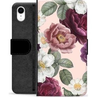 👉 Portemonnee IPhone XR Premium Hoesje - Romantische Bloemen